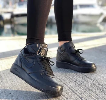 Replika Nike Air Force Bilekli Siyah